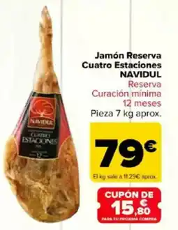 Carrefour NAVIDUL Jamón Reserva Cuatro Estaciones oferta