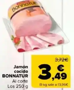 Carrefour BONNATUR Jamón cocido oferta