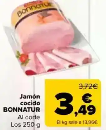 Carrefour BONNATUR Jamón cocido oferta