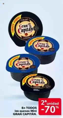 Carrefour GRAN CAPITÁN En todos los quesos mini oferta