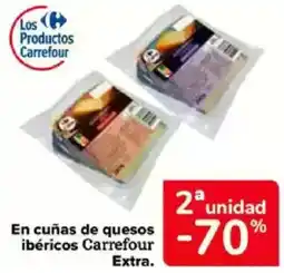 Carrefour En cuñas de quesos ibéricos carrefour extra. oferta