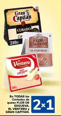 Carrefour FLOR DE ESGUEVA, EL VENTERO y GRAN CAPITÁN En todas las cortadas de queso oferta
