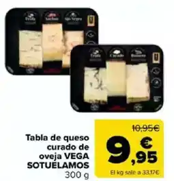 Carrefour VEGA SOTUÉLAMOS Tabla de queso curado de oveja oferta
