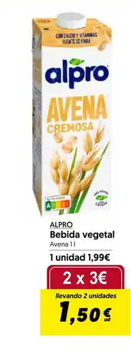Hiper Usera ALPRO Bebida vegetal oferta