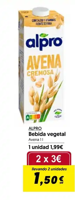 Hiper Usera ALPRO Bebida vegetal oferta