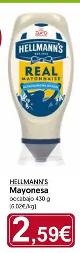 Hiper Usera HELLMANN'S Mayonesa bocabajo oferta
