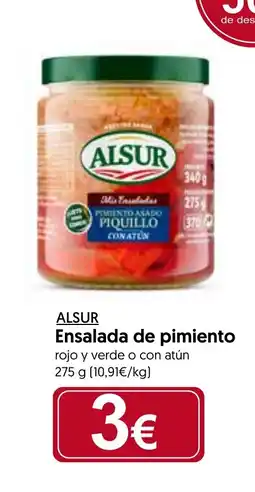 Hiper Usera ALSUR Ensalada de pimiento oferta