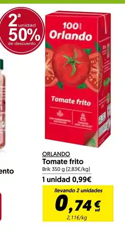 Hiper Usera ORLANDO Tomate frito oferta