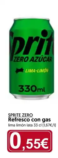 Hiper Usera SPRITE ZERO Refresco con gas oferta