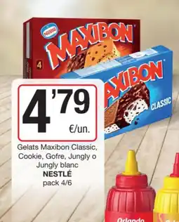 SPAR Fragadis NESTLÉ Gelats Maxibon Classic, Cookie, Gofre, Jungly o Jungly blanc oferta