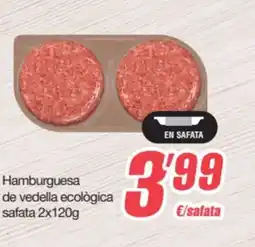 SPAR Fragadis Hamburguesa de vedella ecològica oferta