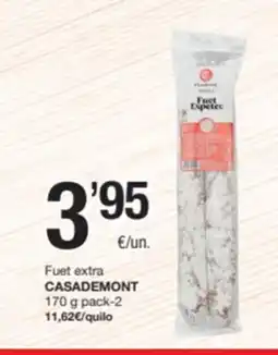 SPAR Fragadis CASADEMONT Fuet extra oferta