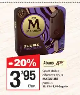 SPAR Fragadis MAGNUM Gelat doble diferents tipus oferta