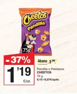 SPAR Fragadis CHEETOS Pandilla o Pelotazos oferta