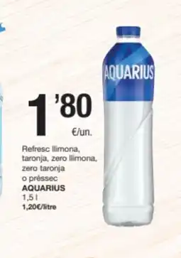 SPAR Fragadis AQUARIUS Refresc llimona, taronja, zero llimona, zero taronja o préssec oferta