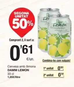 SPAR Fragadis DAMM LEMON Cervesa amb llimona oferta