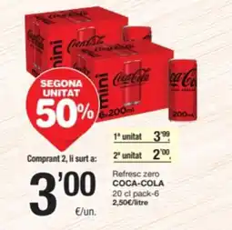 SPAR Fragadis COCA-COLA Refrescs zero oferta
