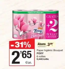 SPAR Fragadis FOXY Paper higiènic Bouquet oferta