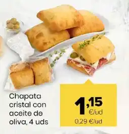 Autoservicios Familia Chapata cristal con aceite de oliva oferta