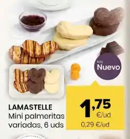 Autoservicios Familia LAMASTELLE Mini palmeritas variadas, 6 uds oferta