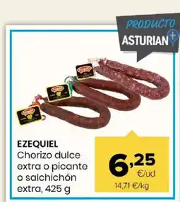 Autoservicios Familia EZEQUIEL Chorizo dulce extra o picante oferta
