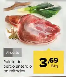Autoservicios Familia Paleta de cerdo entera o en mitades oferta