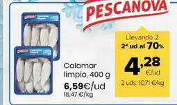 Autoservicios Familia PESCANOVA Calamar limpio oferta