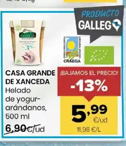 Autoservicios Familia CASA GRANDE DE XANCEDA Helado de yogur- arándanos oferta