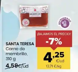 Autoservicios Familia SANTA TERESA Carne de membrillo oferta