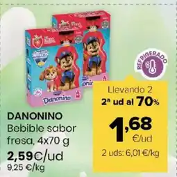 Autoservicios Familia DANONINO Bebible sabor fresa oferta