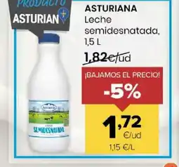 Autoservicios Familia ASTURIANA Leche semidesnatada oferta