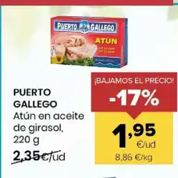 Autoservicios Familia PUERTO GALLEGO Atún en aceite de girasol oferta