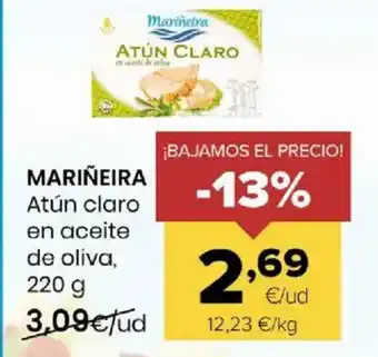 Autoservicios Familia MARIÑEIRA Atún claro en aceite de oliva oferta