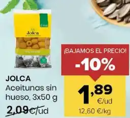 Autoservicios Familia JOLCA Aceitunas sin hueso oferta