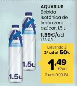 Autoservicios Familia AQUARIUS Bebida isotónica de limón zero oferta