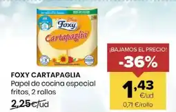 Autoservicios Familia FOXY CARTAPAGLIA Papel de cocina especial oferta
