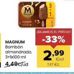 Autoservicios Familia MAGNUM Bombón almendrado oferta