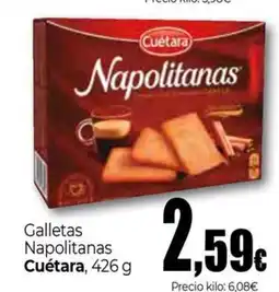 UDACO CUETARA Galletas Napolitanas oferta