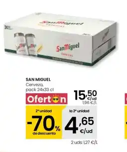 Eroski SAN MIGUEL Cerveza oferta