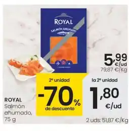 Eroski ROYAL Salmón ahumado oferta