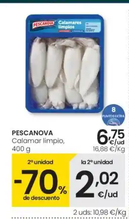 Eroski PESCANOVA Calamar limpio oferta