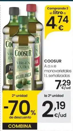 Eroski COOSUR A.o.v.e monovarietales oferta