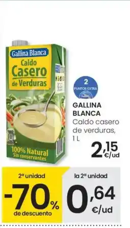 Eroski GALLINA BLANCA Caldo casero de verduras oferta