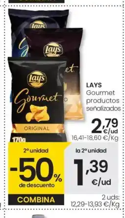 Eroski LAYS Gourmet productos señalizados: oferta
