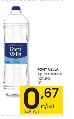 Eroski FONT VELLA Agua mineral natural oferta