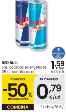 Eroski RED BULL Las bebidas energéticas oferta