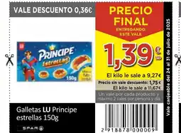 SPAR LU Galletas Principe estrellas oferta