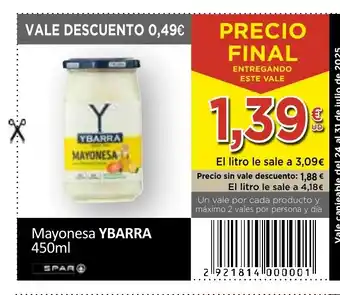 SPAR YBARRA Mayonesa oferta