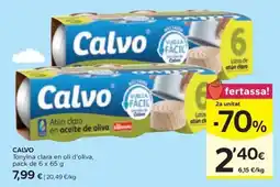 Caprabo CALVO Tonyina clara en oli d'oliva oferta