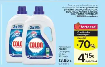 Caprabo COLOn Detergent en gel oferta
